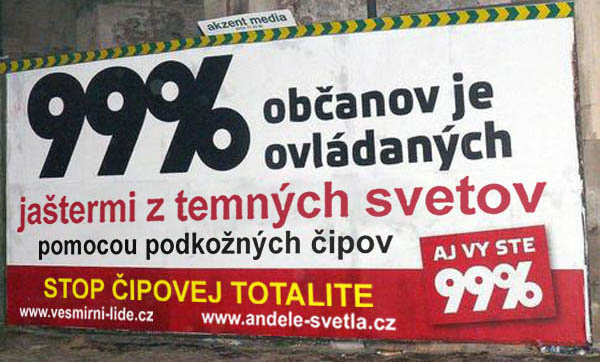 99 percent billboard vesmirni lide - vtipn obrzok - Kalerab.sk