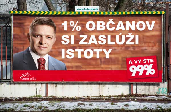 smer pi a 99 percent billboard - vtipn obrzok - Kalerab.sk